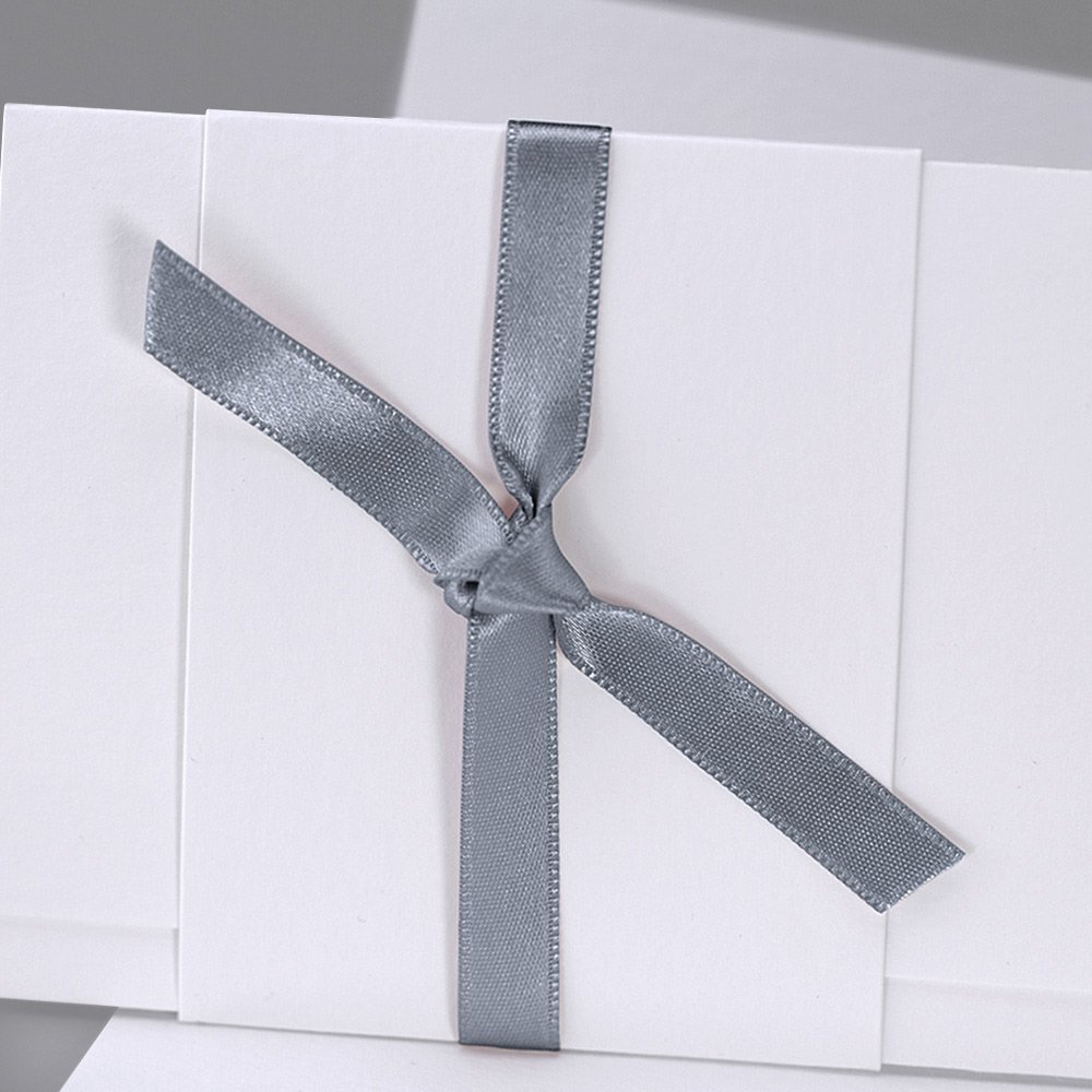 Ruban Satin gris foncé 90 cm