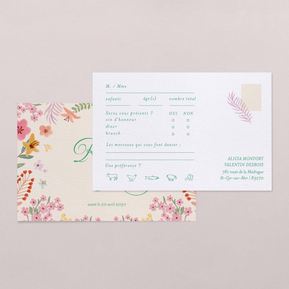 Pastel flowers