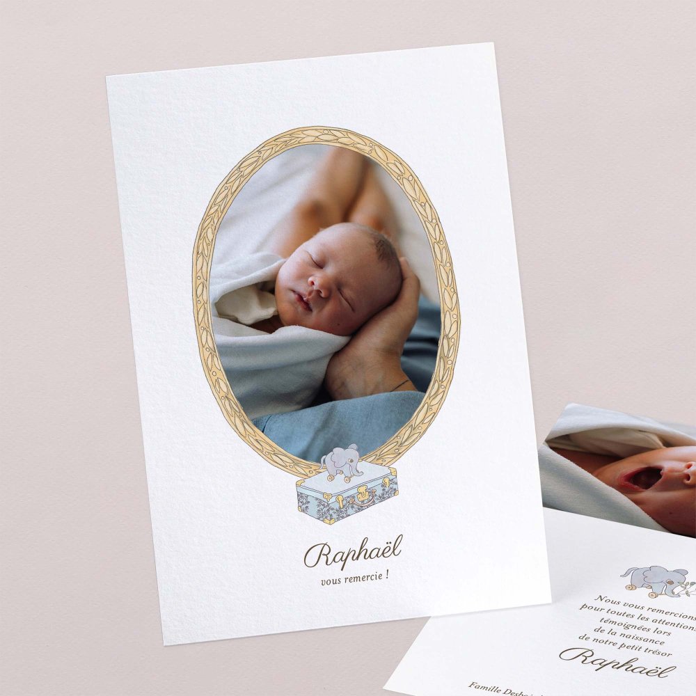 Mon premier portrait - bleu