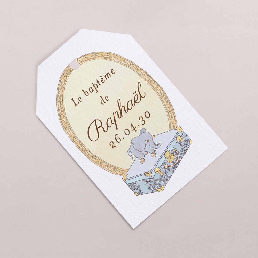 Mon premier portrait - bleu