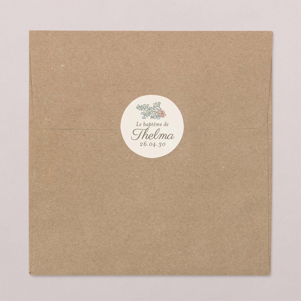 Mon premier portrait - rose