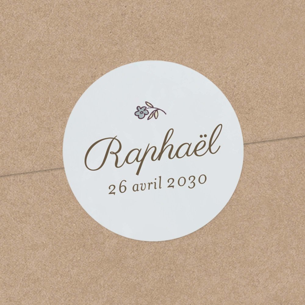 Mon premier portrait - bleu