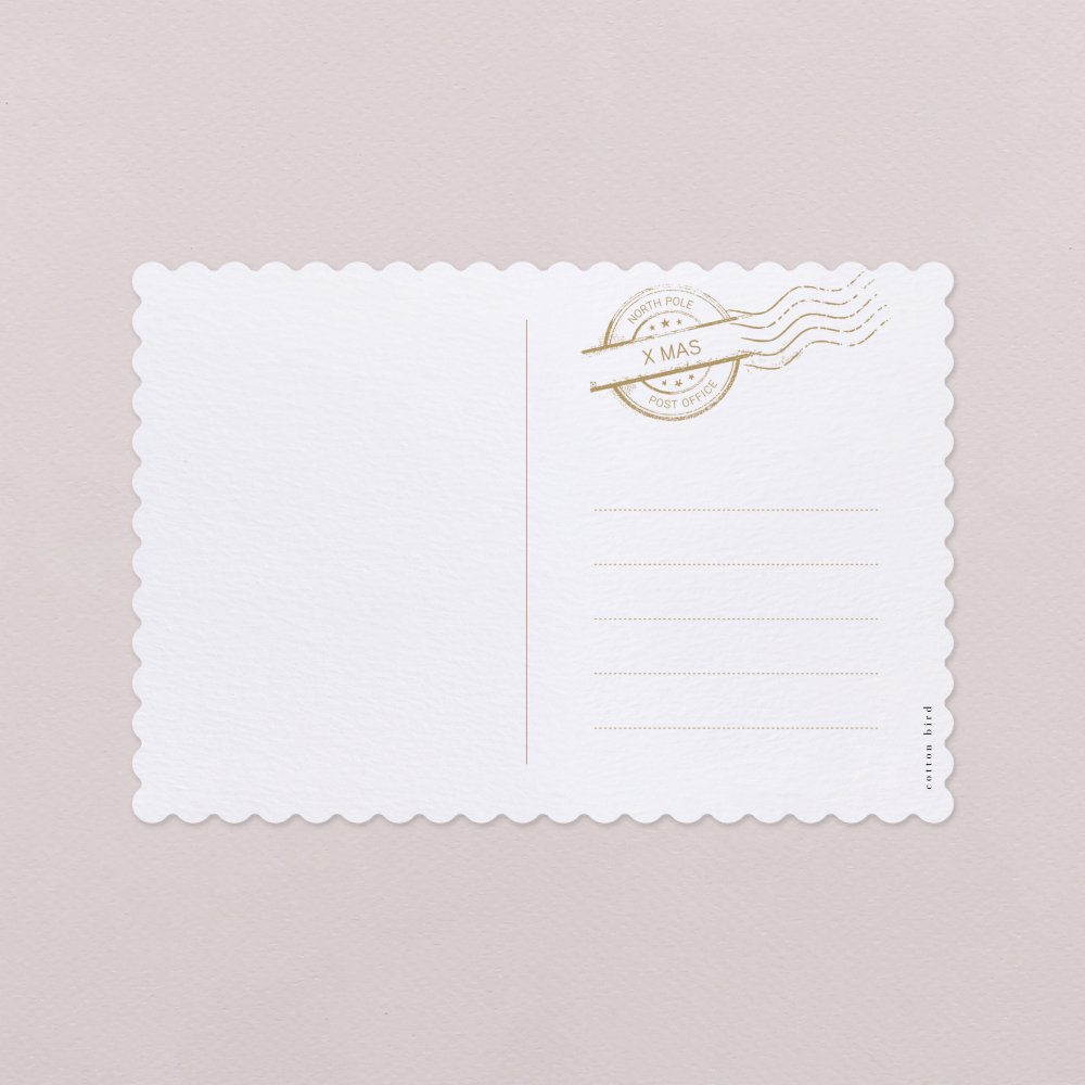 Carte postale - or