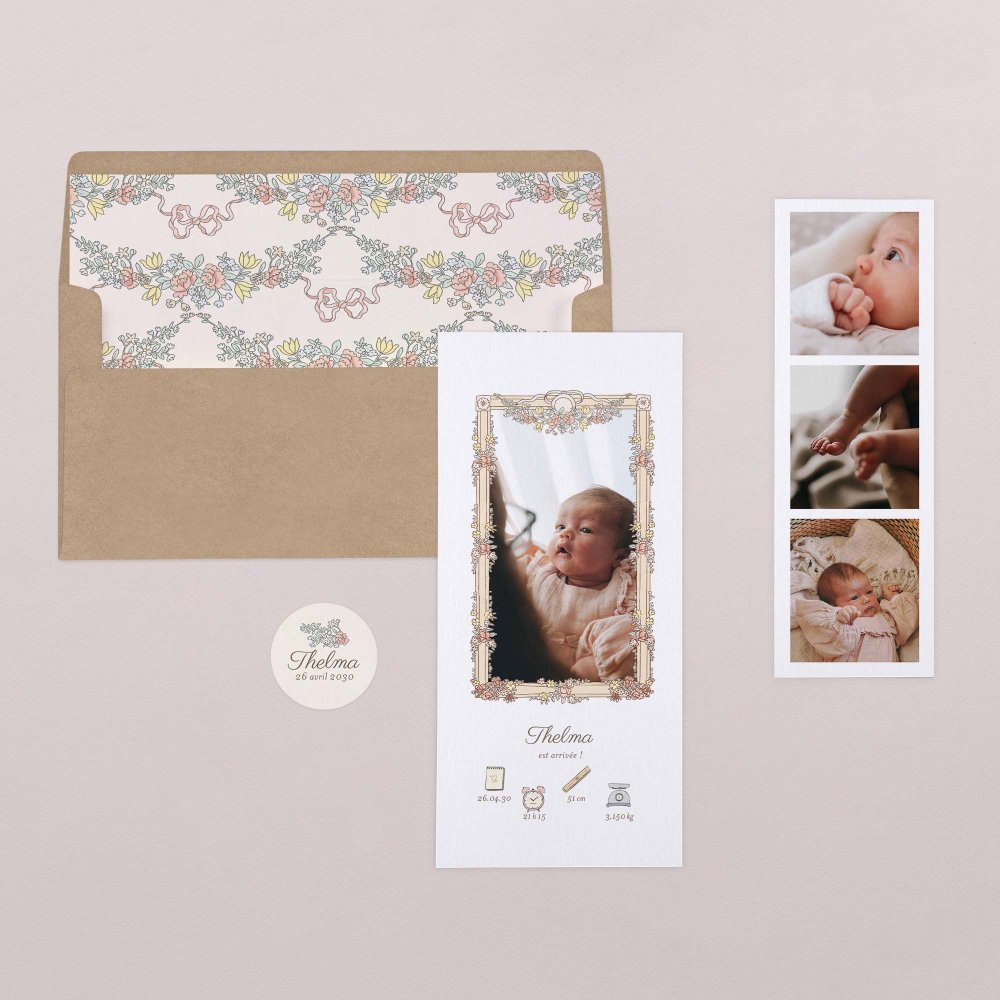 Mon premier portrait - rose