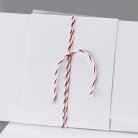 Baker Twine rouge & blanc 90 cm