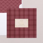 Burgundy tartan