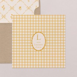 Joli vichy - moutarde