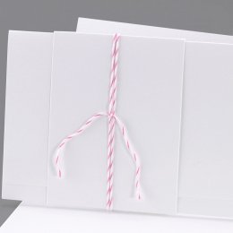 Baker Twine rose et blanc 90 cm