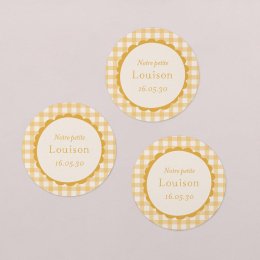 Joli vichy - moutarde