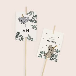 PACK 6 CARTES INVITATION ANNIVERSAIRE - KOALA