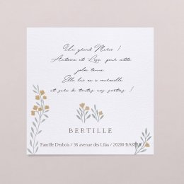 Layette fleurie