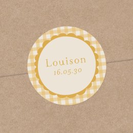 Joli vichy - moutarde