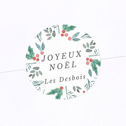 Sticker Noël Flocon aquarelle