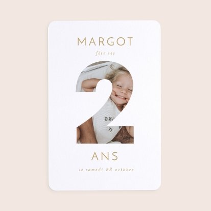 Carte Anniversaire Bébé - Âge 1 à 2 ans - Cotton Bird