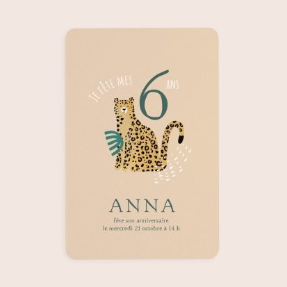 BC009 - 8 cartes anniversaire avec enveloppe - cartes jungle - cartes  invitation 