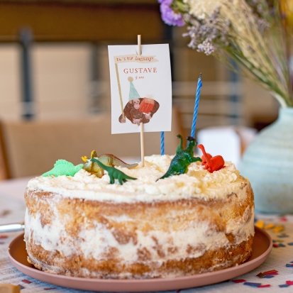 Cake Topper lapin personnalisé, Anniversaire - Décoration Renard