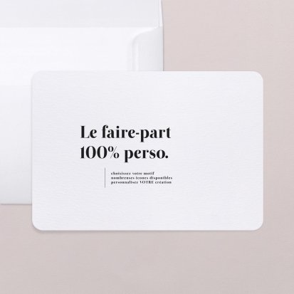 Faire-part baptême 100% personnalisable