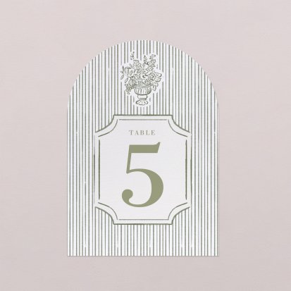 Numéro de table mariage Vérone