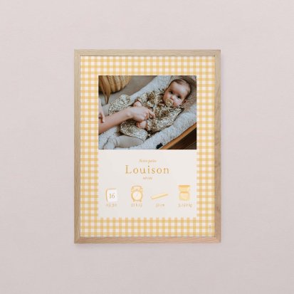 Joli vichy - moutarde