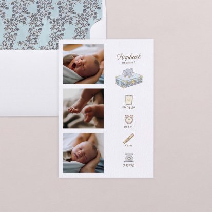 Mon premier portrait - bleu