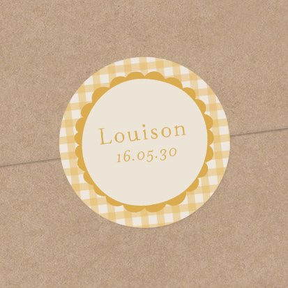 Joli vichy - moutarde