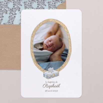 Mon premier portrait - bleu