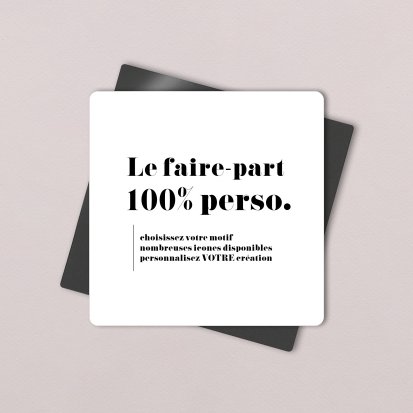Faire-part naissance Le 100% personnalisable