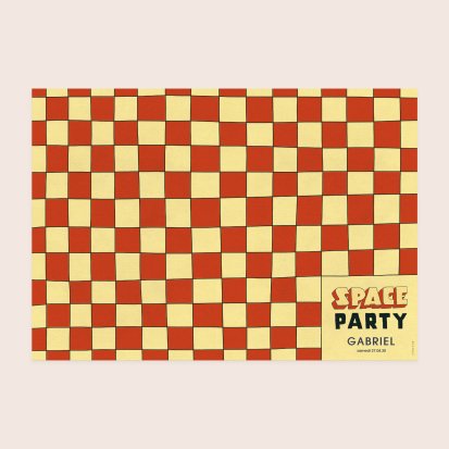 Sous main anniversaire Space party