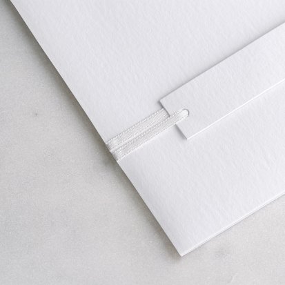 Ruban Satin blanc 90 cm