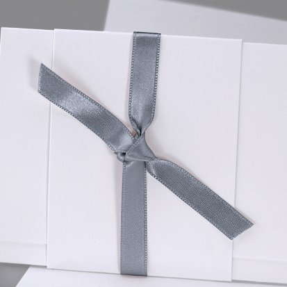 Ruban Satin gris foncé 90 cm