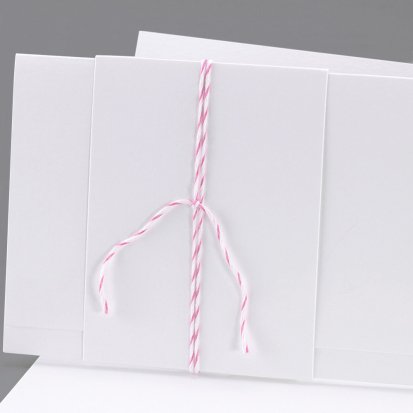 Baker Twine rose et blanc 90 cm