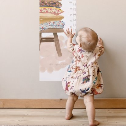 Toise Bébé et Enfant Personnalisée - Idée Cadeau pour Maman