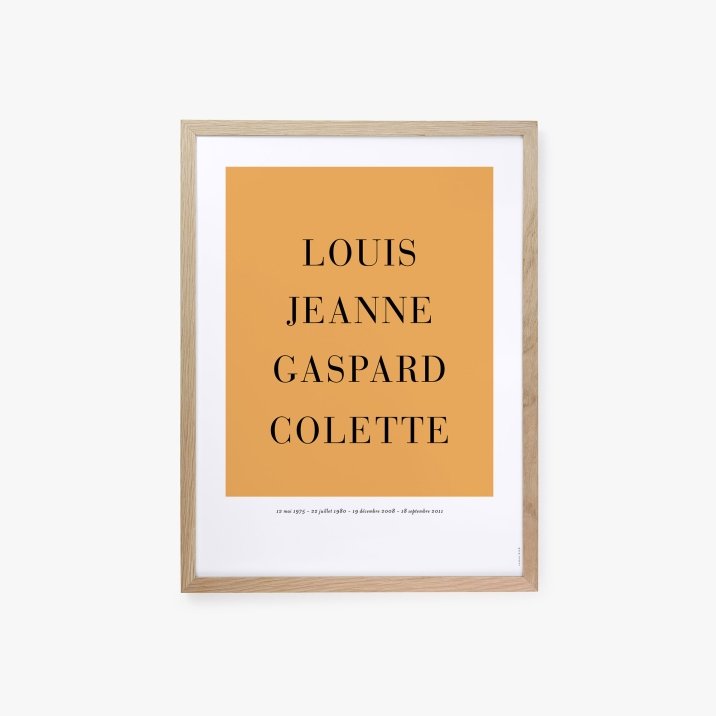 Affiche prénoms