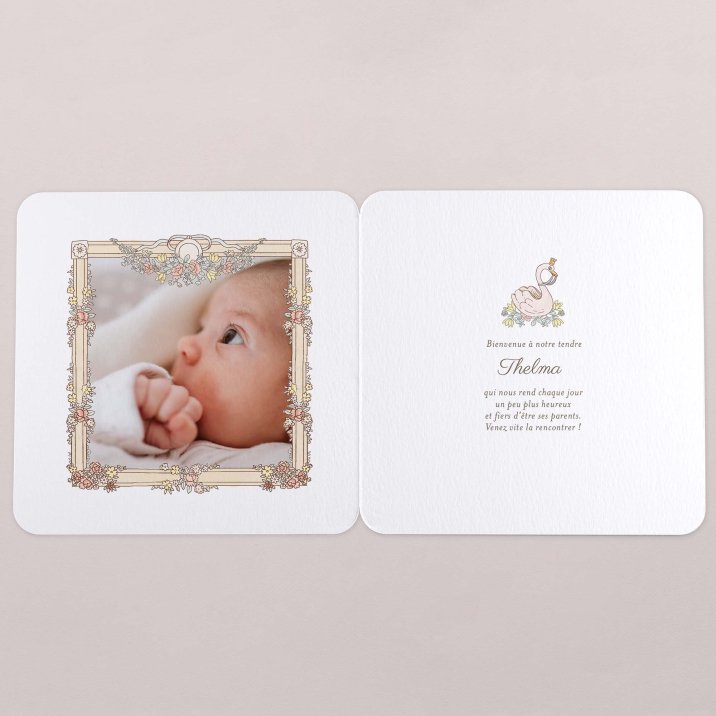 Mon premier portrait - rose