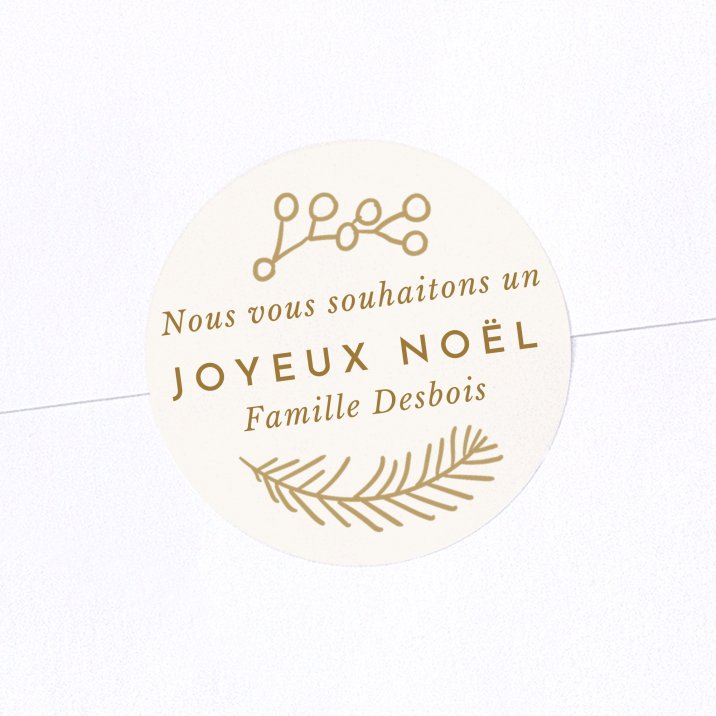 Sticker Noël Flocon précieux