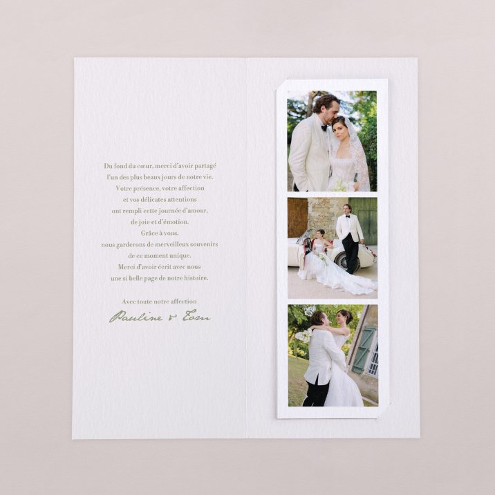 Remerciements mariage Vérone