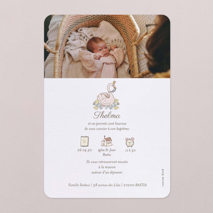 Mon premier portrait - rose