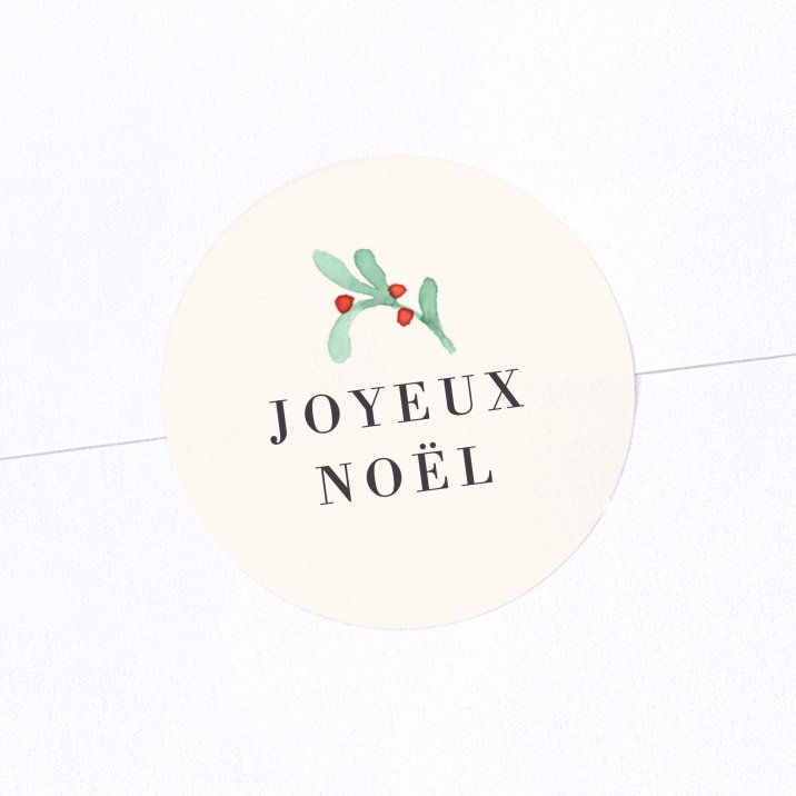 Sticker Noël Marie Louise - houx