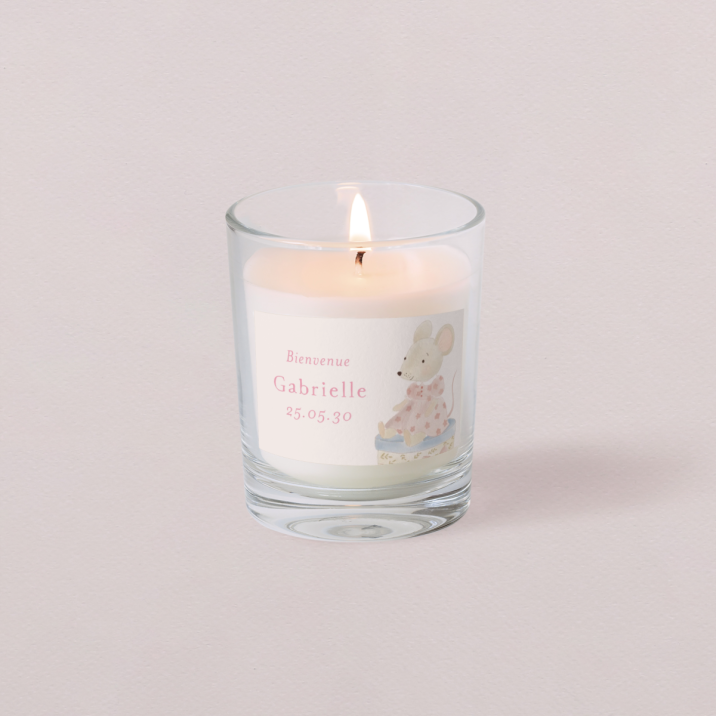 Petite bougie naissance Rosita
