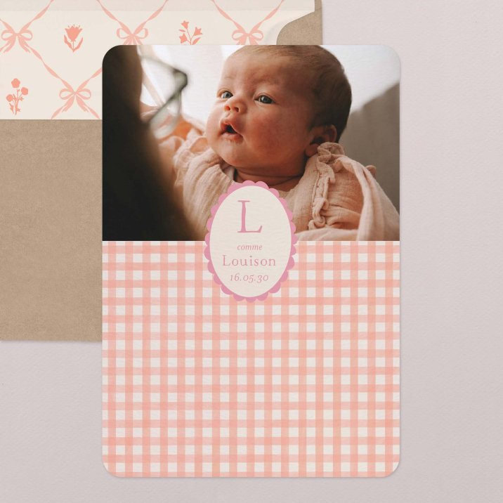 Joli vichy - rose