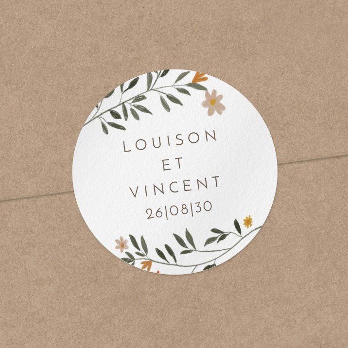 Sticker mariage Aster