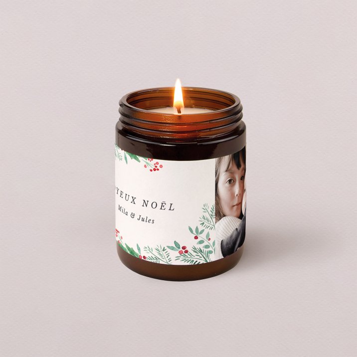 Bougie apothicaire Noël Marie Louise - cadre