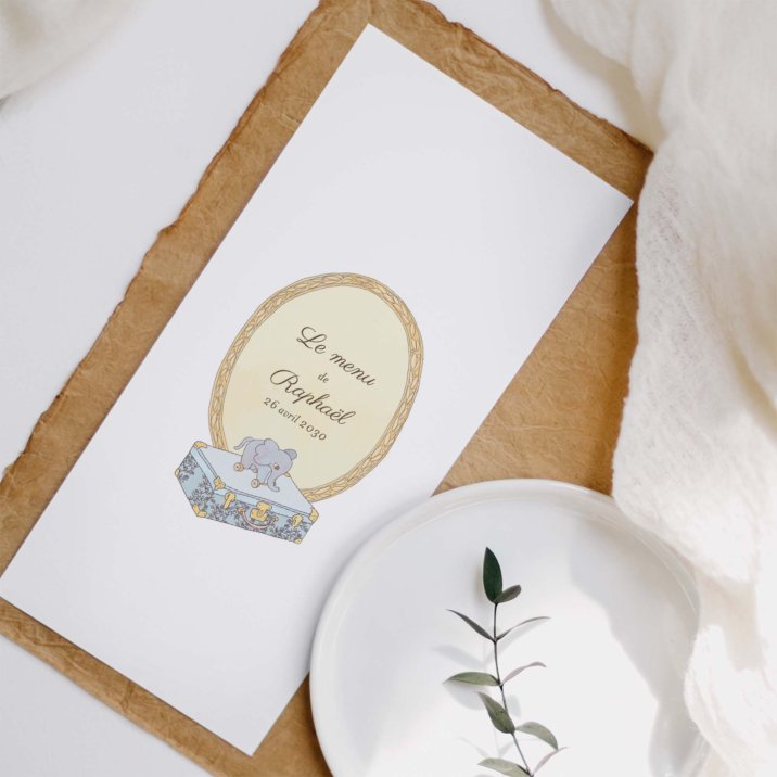 Mon premier portrait - bleu