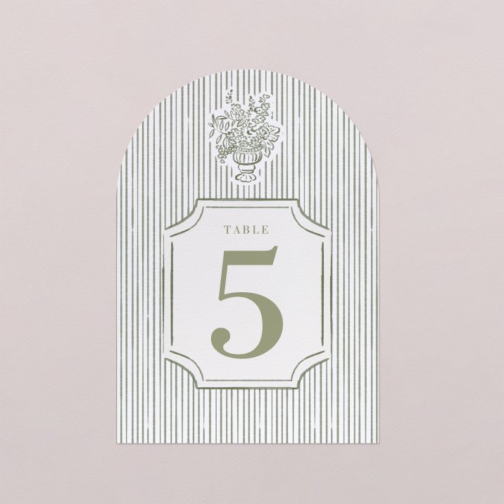 Numéro de table mariage Vérone
