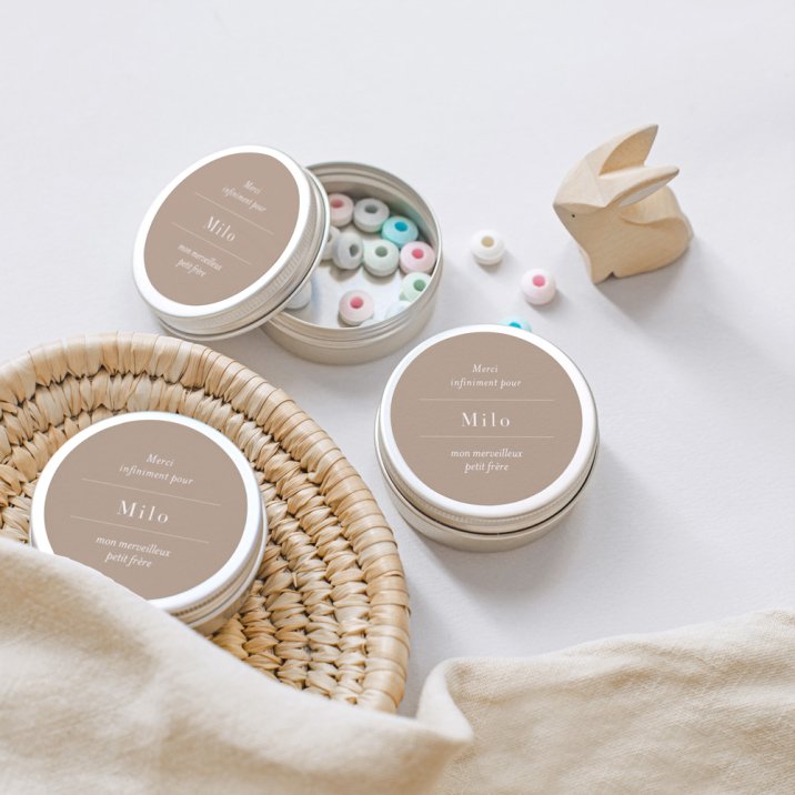Grand sticker naissance Linen