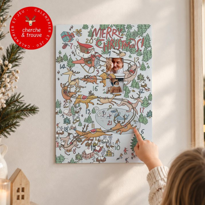 Calendrier de l'Avent Traîneau de Noël