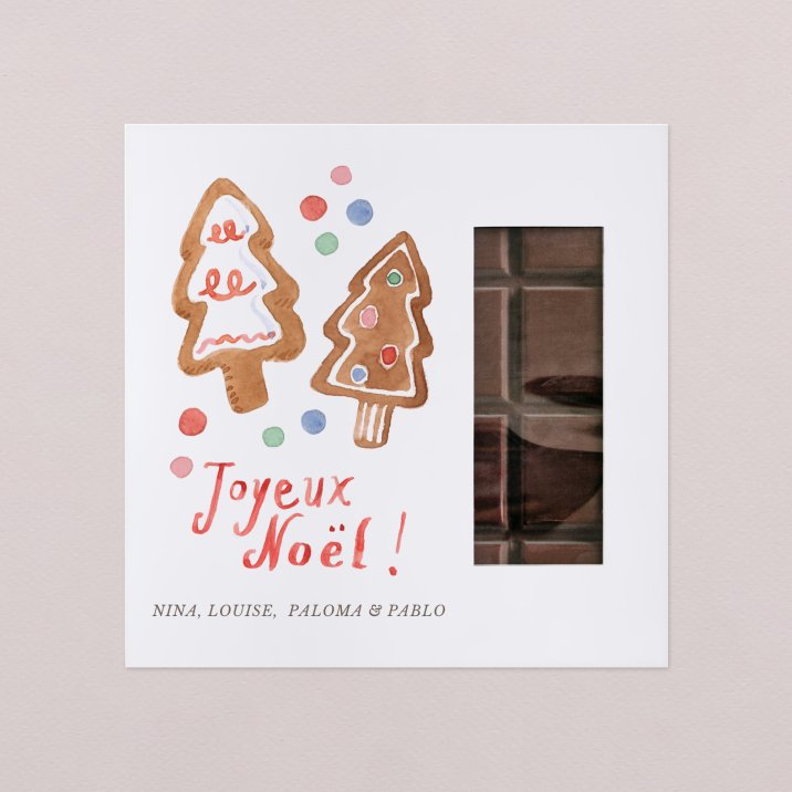Tablette chocolat Noël Sweet home