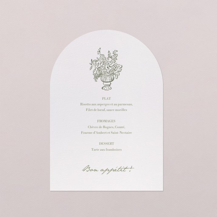 Menu mariage Vérone