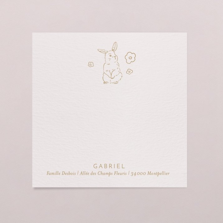 Petit lapin doré