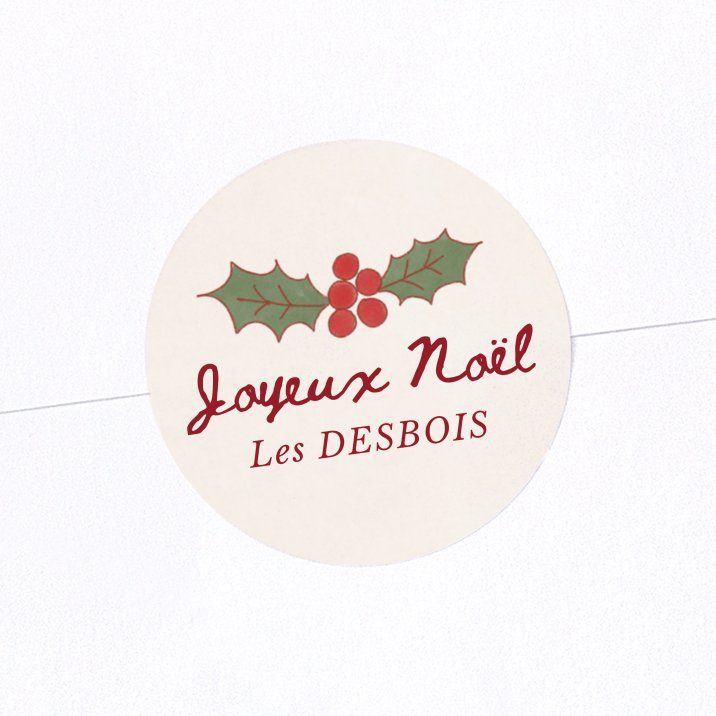 Sticker Noël Hotte de Noël